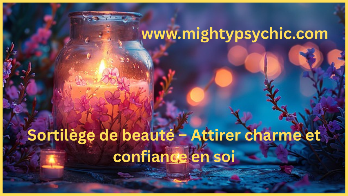 sortilège de beauté, attirer le charme, rituel beauté spirituelle, confiance en soi ritual, améliorer aura, énergie positive attraction, charme personnel, rituel attraction