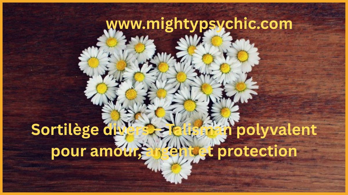 talisman polyvalent, talisman amour argent, protection spirituelle, attirer opportunités, talisman chance, énergie positive, objet spirituel protection, rituel sans pratique, bien-être énergétique, talisman puissant