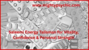 Saleemi Energy Talisman for Vitality, Confidence & Personal Strength, Saleemi power talisman, vitality talisman, confidence charm for men, energy pendant, spiritual strength talisman, personal power ring, wellness talisman, masculine energy charm