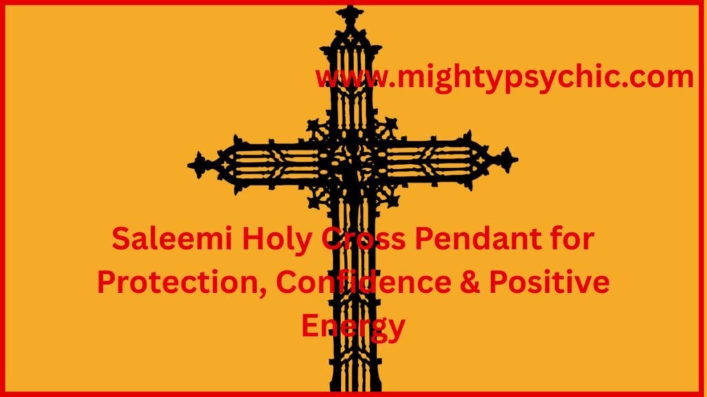 Saleemi Holy Cross Pendant for Protection, Magic Cross pendant, holy cross talisman, protection pendant with chain, spiritual protection charm, positive energy cross pendant, confidence talisman, Saleemi power cross, faith based protection jewelry