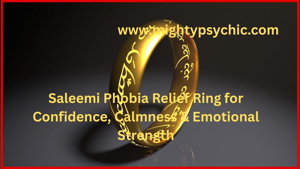 Saleemi Phobia Relief Ring for Confidence, phobia relief ring, anxiety support talisman, fear reduction charm, confidence boosting ring, emotional strength talisman, stress relief charm, Saleemi power ring, calmness talisman