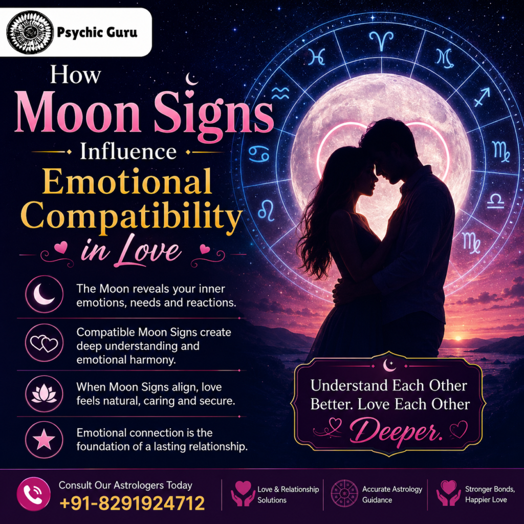 How Moon Signs Influence Emotional Compatibility in Love